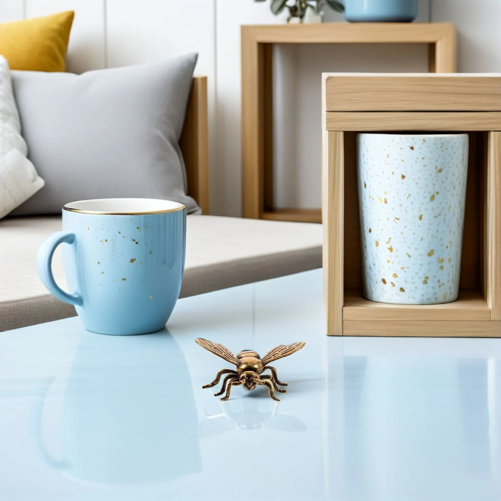 

2pcs Brass Statue Vintage Small Desktop Decoration For Home Car Ornament Small Figurines Home Decor Metal Sculpture Decor