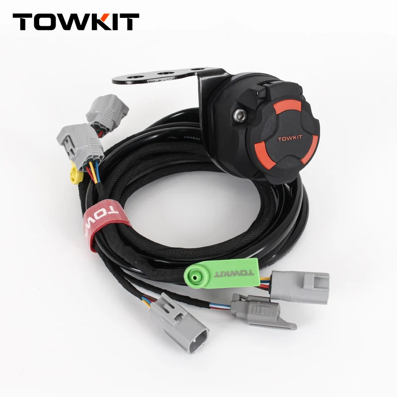 For TOYOTA HIGHLANDER trailer wiring harness Eur 13/7 pin trailer RV tail light signal Australia 12/7 pin trailer Plug Socket
