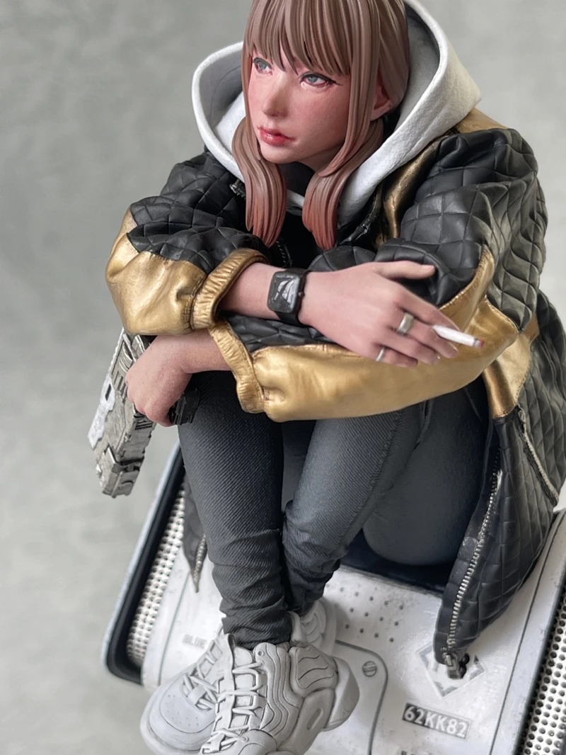 Resin Hand-Made 1/8 Slacker GK White Model Human Shape Self-Assembled Uncolored Model Products in Stock Free Shipping