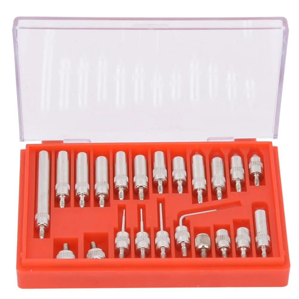 22 Pcs Carbon steel Dial Indicator Tips 0.01mm Accuracy M2.5 Thread Measuring Point Set With Carrying Case Pointed Tip Set - view 5
