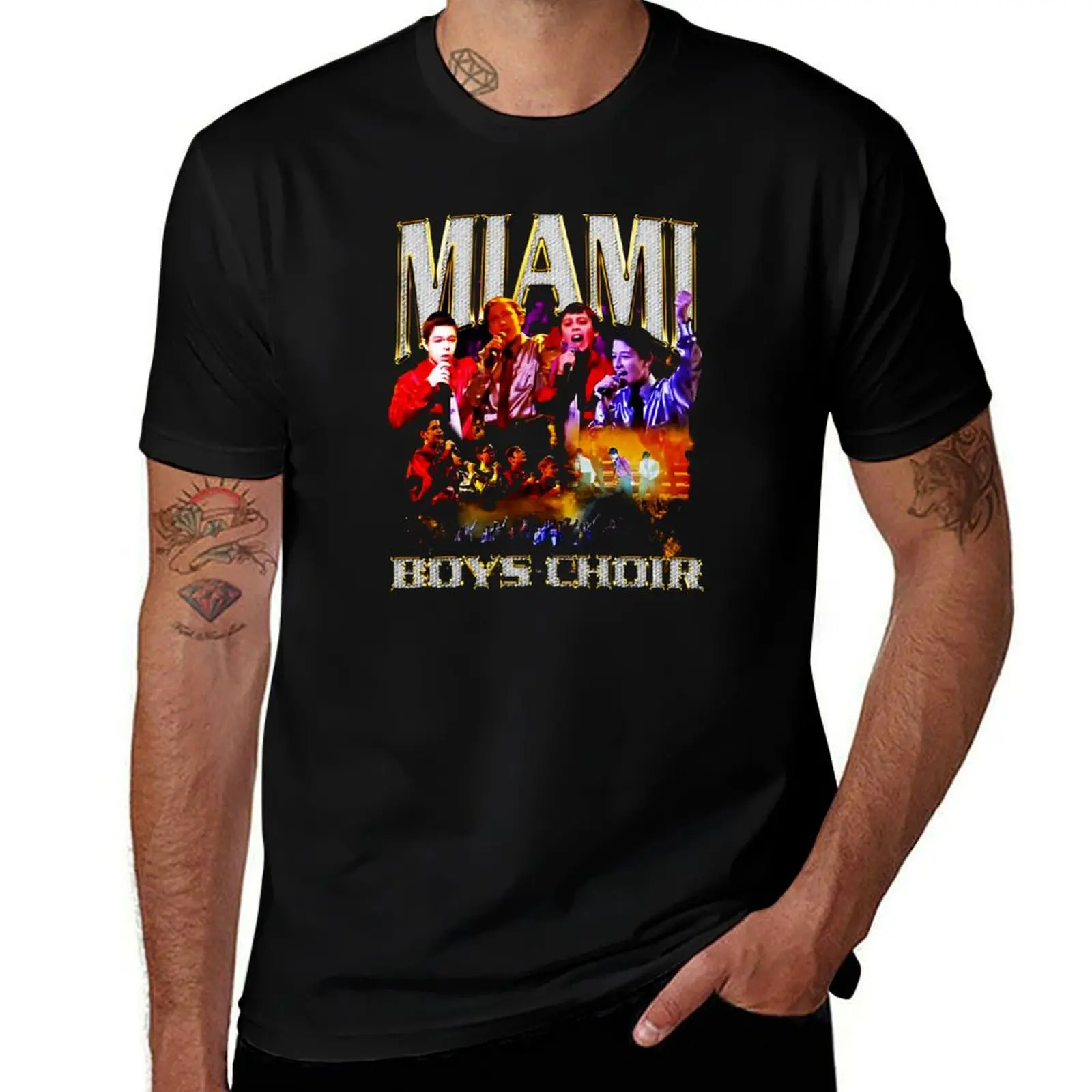 

Miami Boys Choir a Miami Boys Choir T-Shirt rapper graphic tees graphic t shirts Short sleeve tee t shirts for men cotton