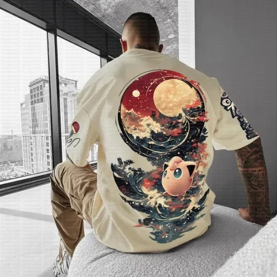 2026 جديد 2 استنساخ رياضة البوكيمون الرسوم المتحركة ثلاثية الأبعاد طباعة سريعة الجافة جودة الذكور/الإناث الكبار الاطفال قاعدة تي شيرتات قصيرة الاكمام