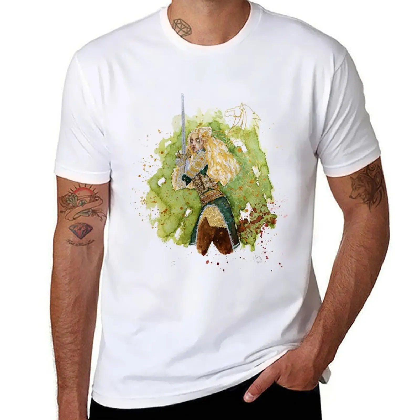 

Футболка Eowyn of Rohan, мужские футболки из 100% хлопка, футболка с рисунком