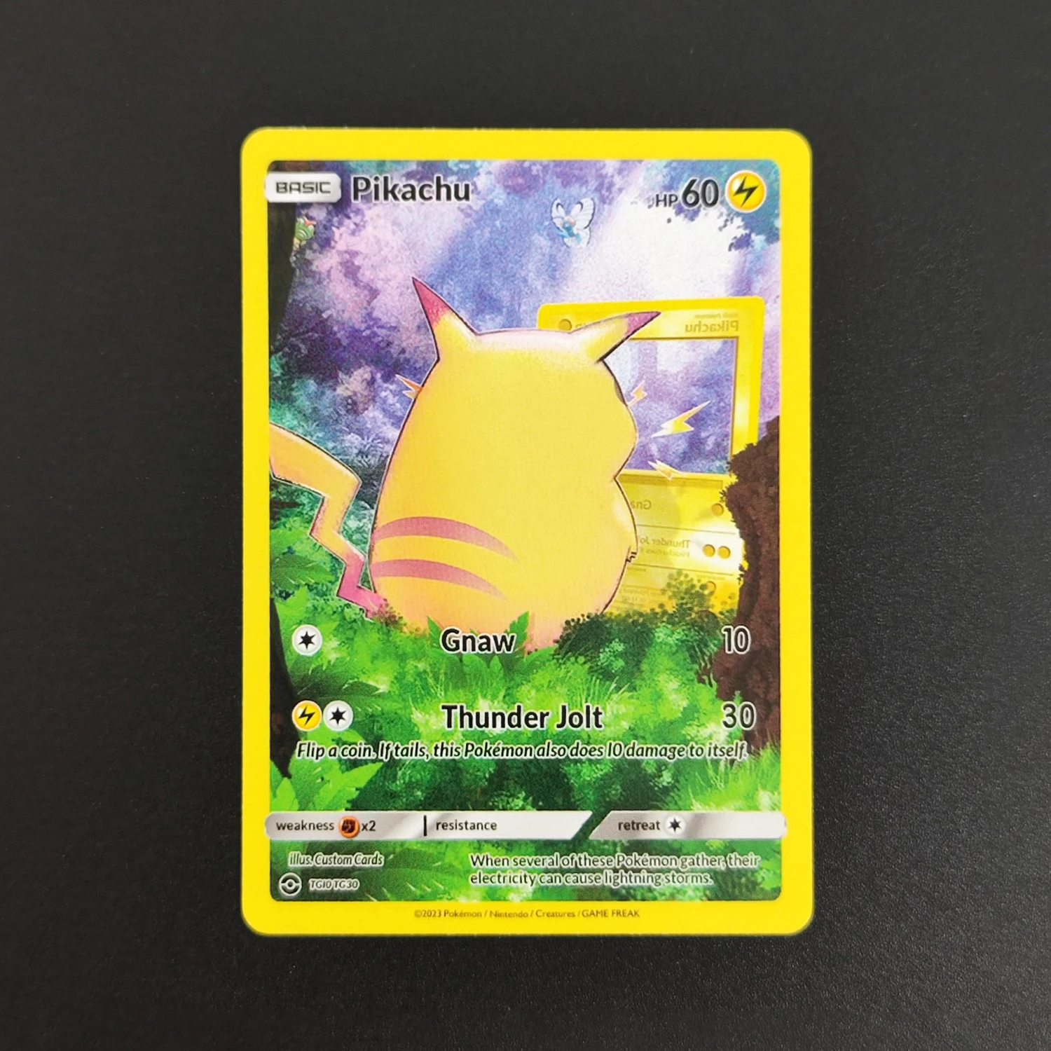 PTCG カード 英語 ピカチュウ グレーのフェルト帽子をかぶったゴッホ