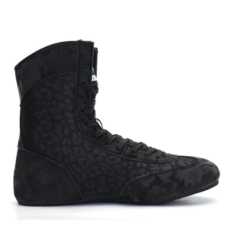 Marca de luxo sapatos de boxe para homens das mulheres preto roxo sapatos de luta unisex qualidade superior botas de luta casais