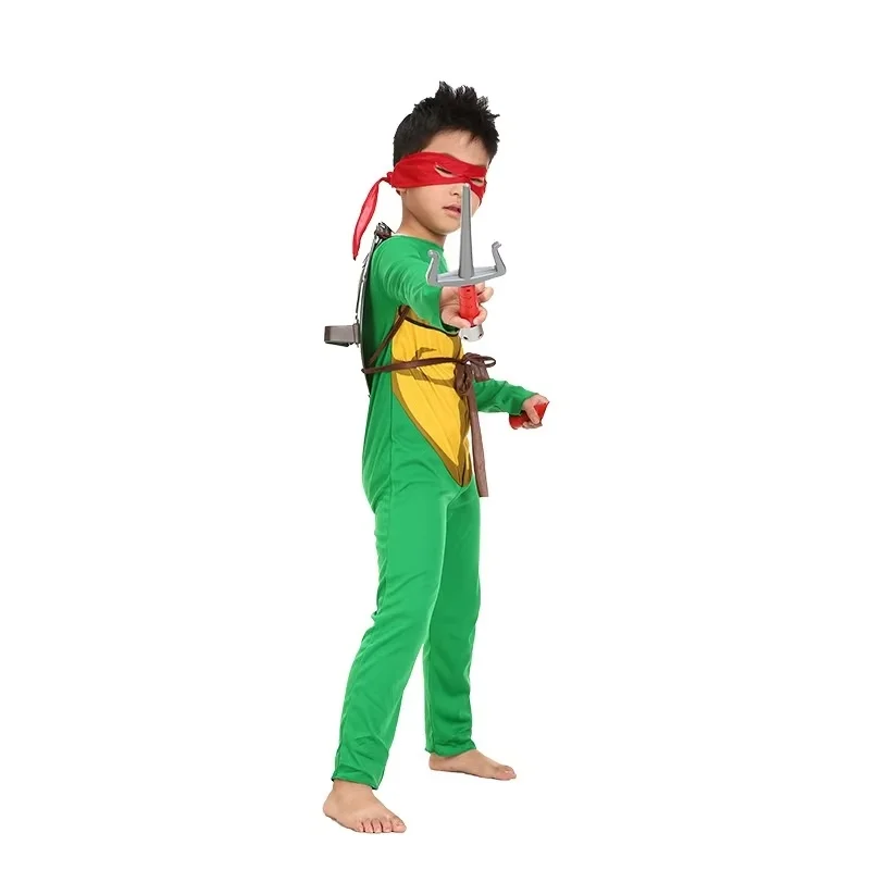 Super Hot Kids Teens Ninja Cosplay Costume Character-Replicated Ninja Turtle Party Outfit Anime Role-Play Suit Festival Toy Gift view 2