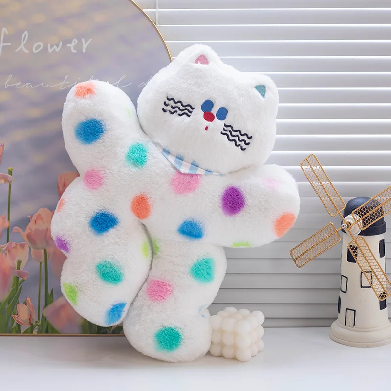 40cm/15.75in Kawaii Cat Plush Toys Cute Rabbit Plush Doll Movie Stuffed Animals Toys for Kids Birthday Gifts Room Decoration