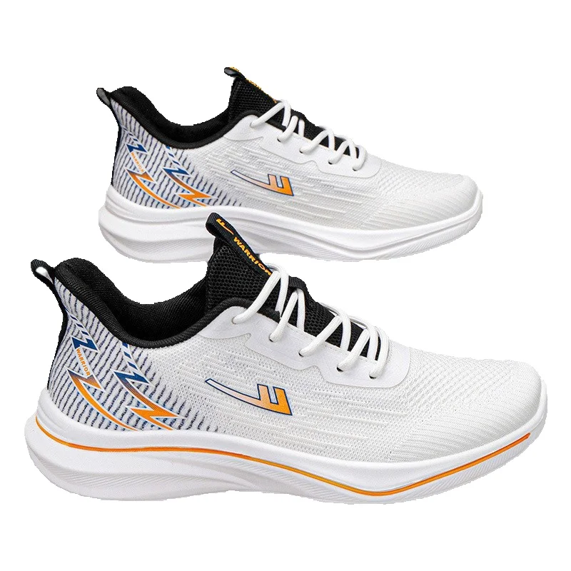 Warrior Men's Shoes Sports Shoes Men's 2025 New Summer Mesh Breathable Shoes Men's Trendy Shoes Shock Absorption Running Shoes Men_vogvips.com