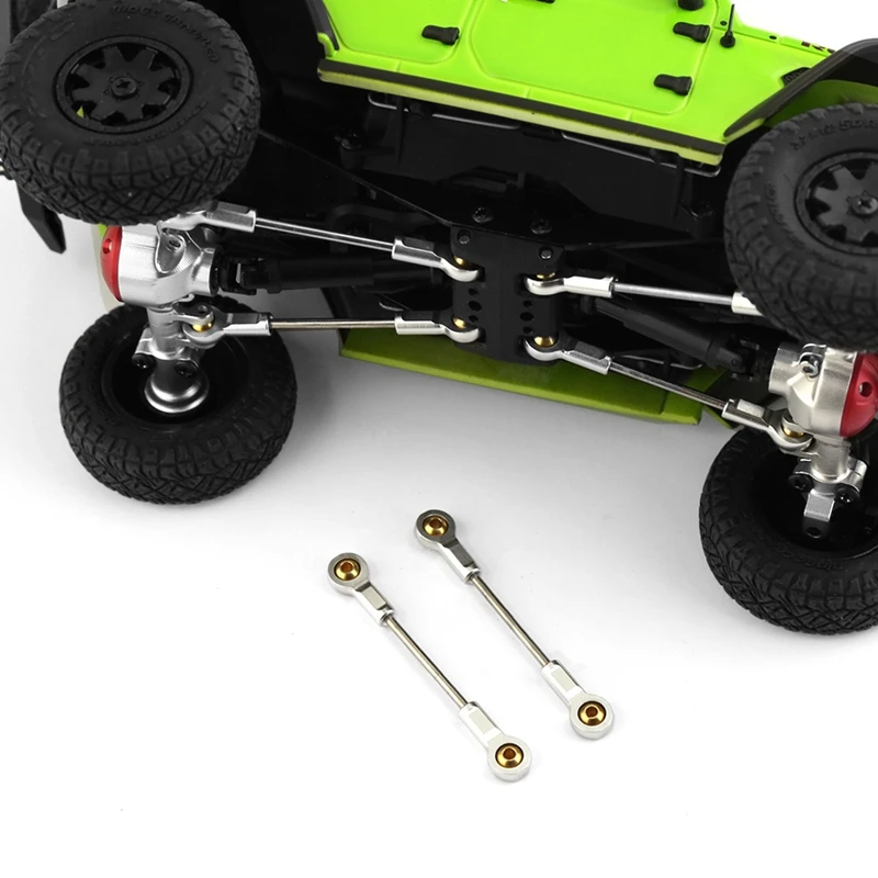 4 sztuk metalowa obudowa zawieszenie pręt łączący Tie Link dla Kyosho MINI-Z 4X4 1/18 1/24 RC Car Kit