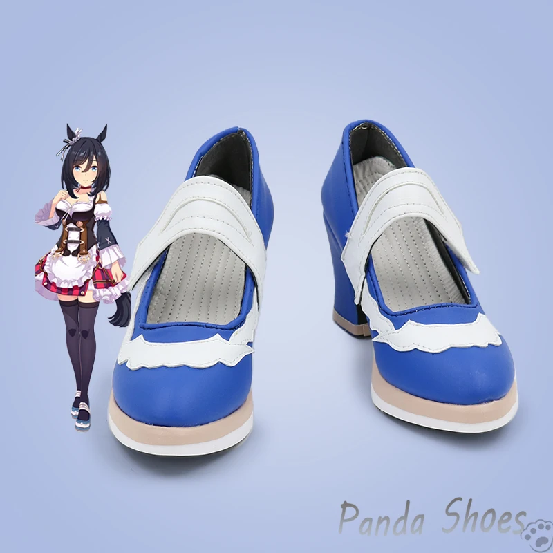 

Eishin Flash Umamusume Pretty Derby Cosplay Shoes Anime Game Blue Cos Boots Cosplay Costume Prop Shoes for Con Halloween Party