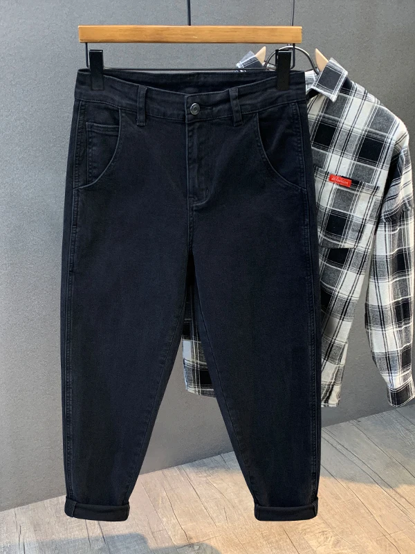 

Мужские джинсы премиум-класса, облегающие, повседневные, из водостойкой ткани, эластичные, удобные, осенняя новинка