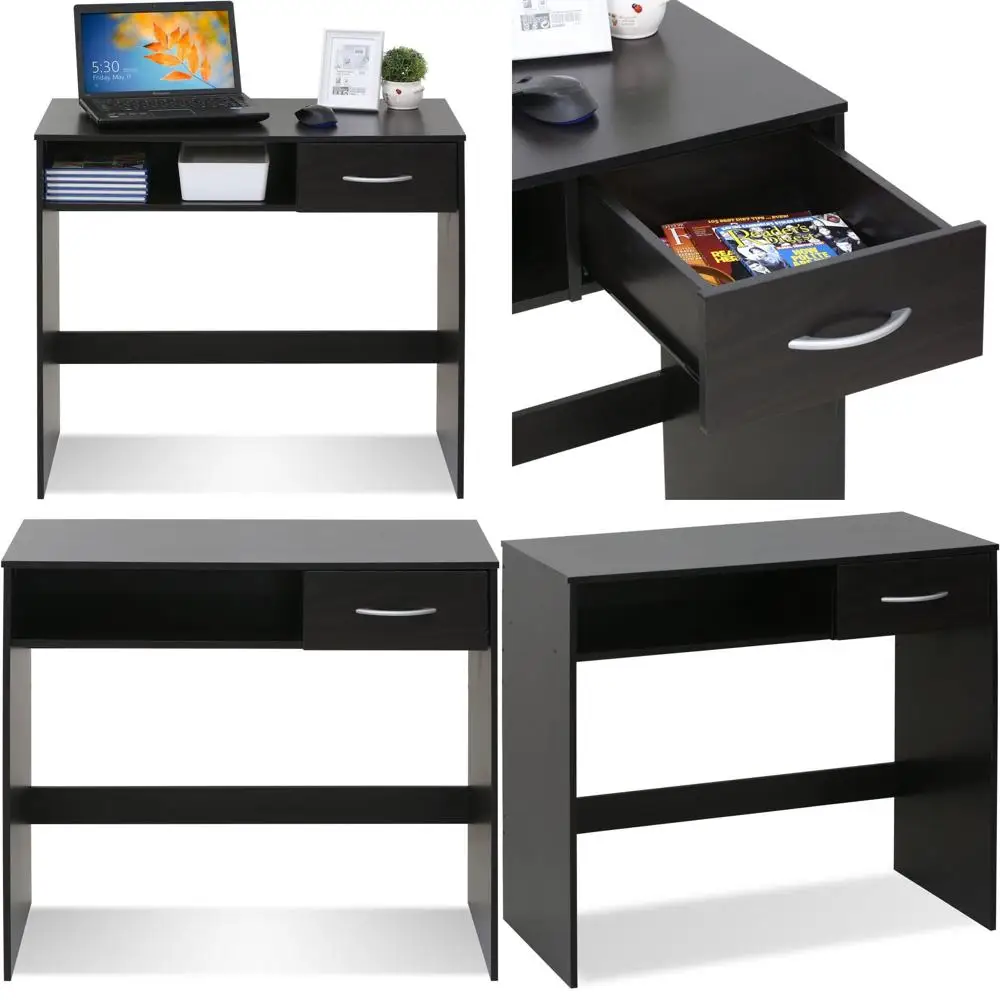 Brown Computer Study Desk with Drawer