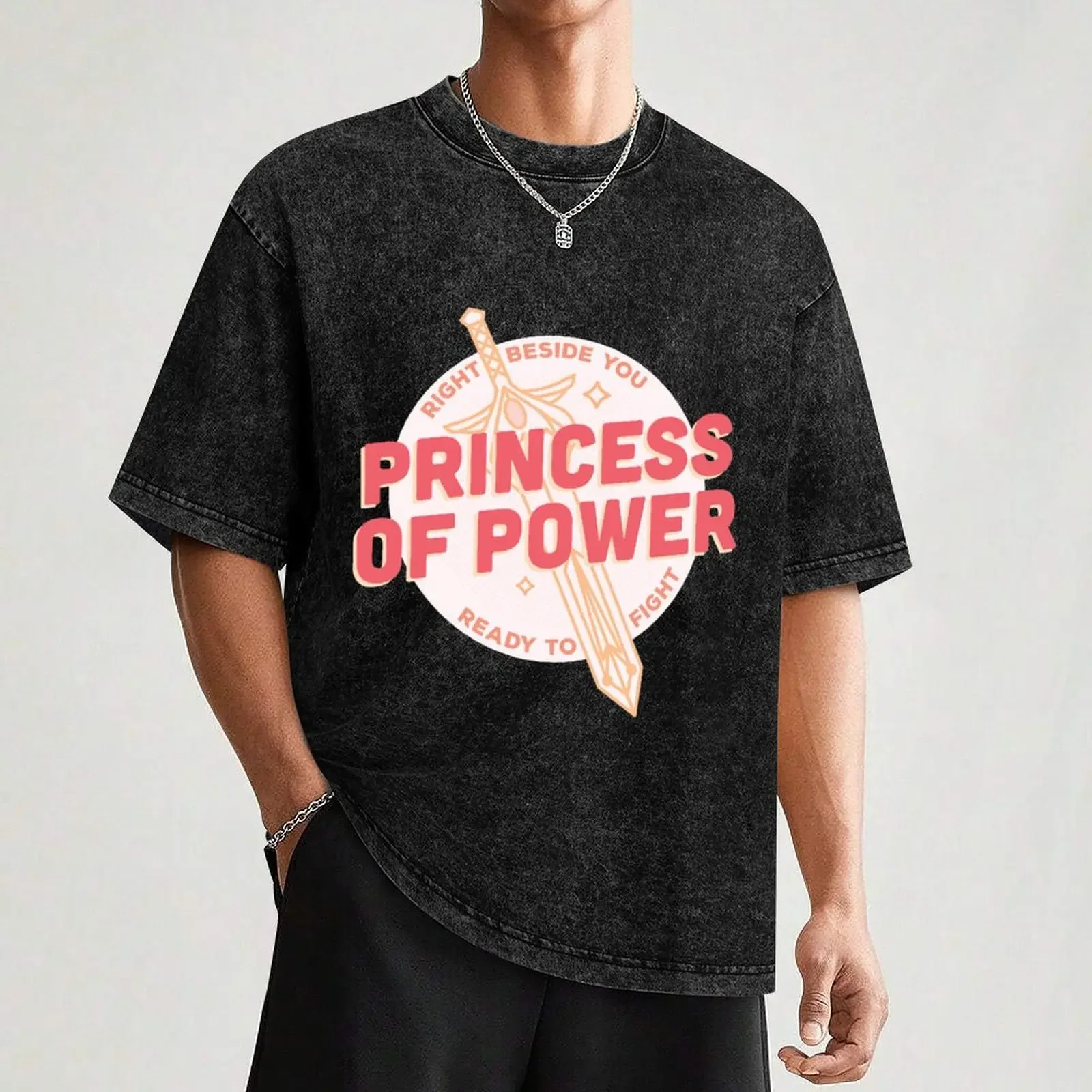 تي شيرت SHE-RA Princess of Power تي شيرت ملابس الشارع كبيرة الحجم برسومات تي شيرت أسود للرجال تي شيرت عالي الجودة