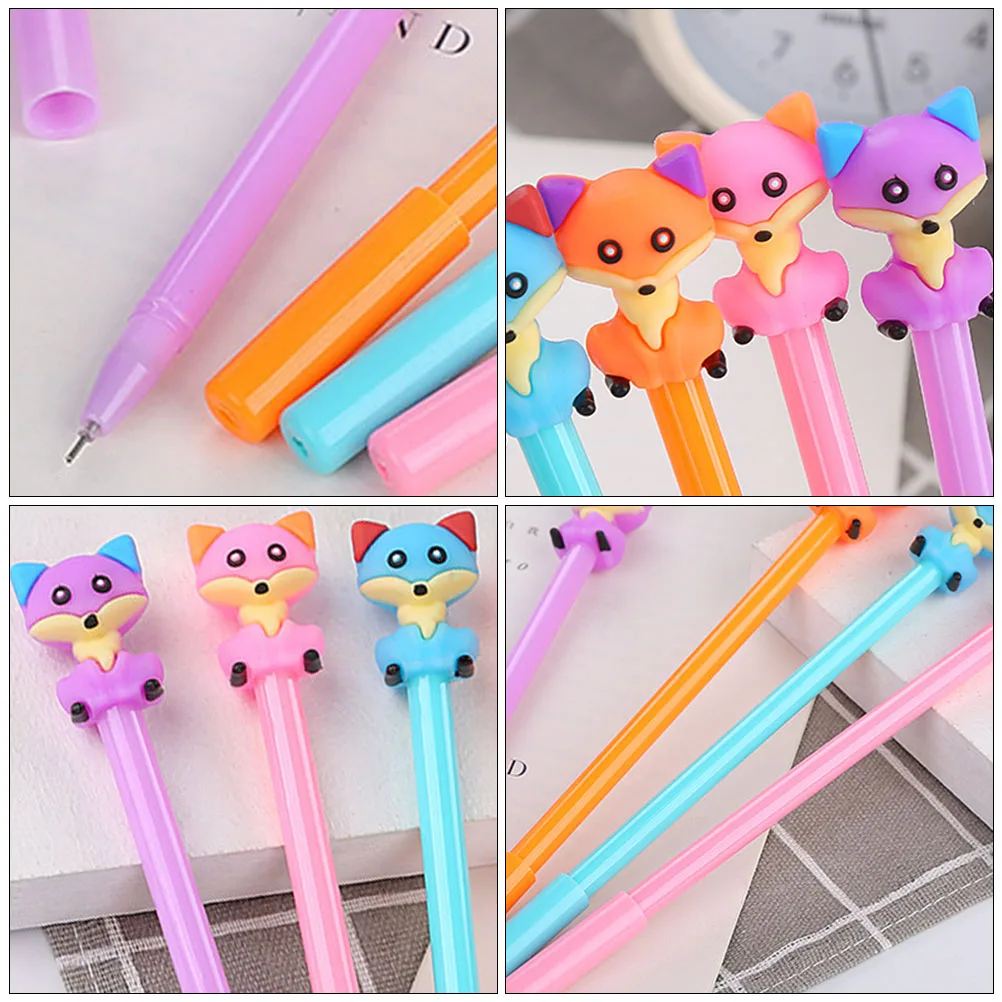 

11 Pcs Gel Pen Cute Pens Bulk Cartoon Roller Ball for Writing Marker Stationery Plastic Office