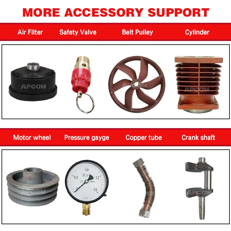 APCOM 2065 AV65 2.2KW 3KW  3HP 4HP Piston air Compressor Head