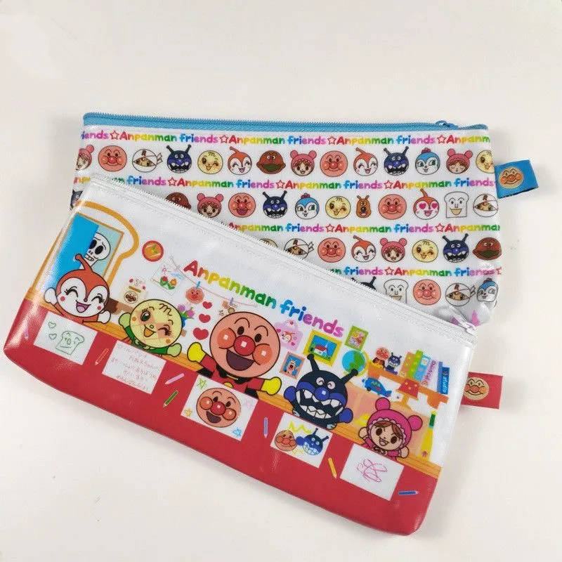 New Cute Anpanman Girls Woman PVC Make up Cosmetic Cases Kids Children Pencil Bags