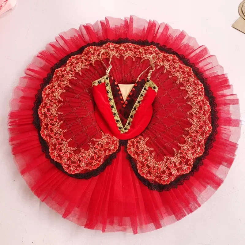 

Новая красная балетная пачка для детей, девочек, взрослых, женщин, балетные танцевальные костюмы, балерина для взрослых, профессиональное балетное платье-пачка для женщин и девочек