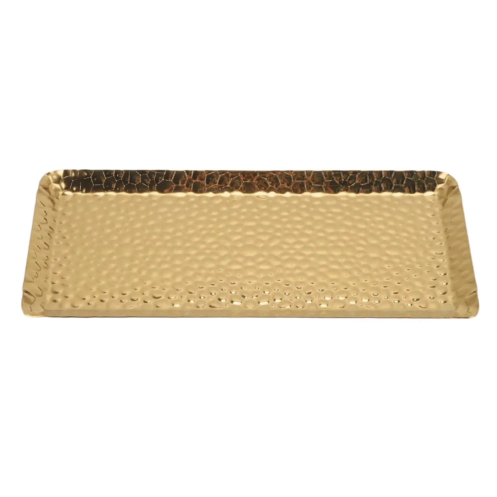 

Stainless Steel Fruit Pastry Dessert Tray Hammered Elegant for restaurant Use
