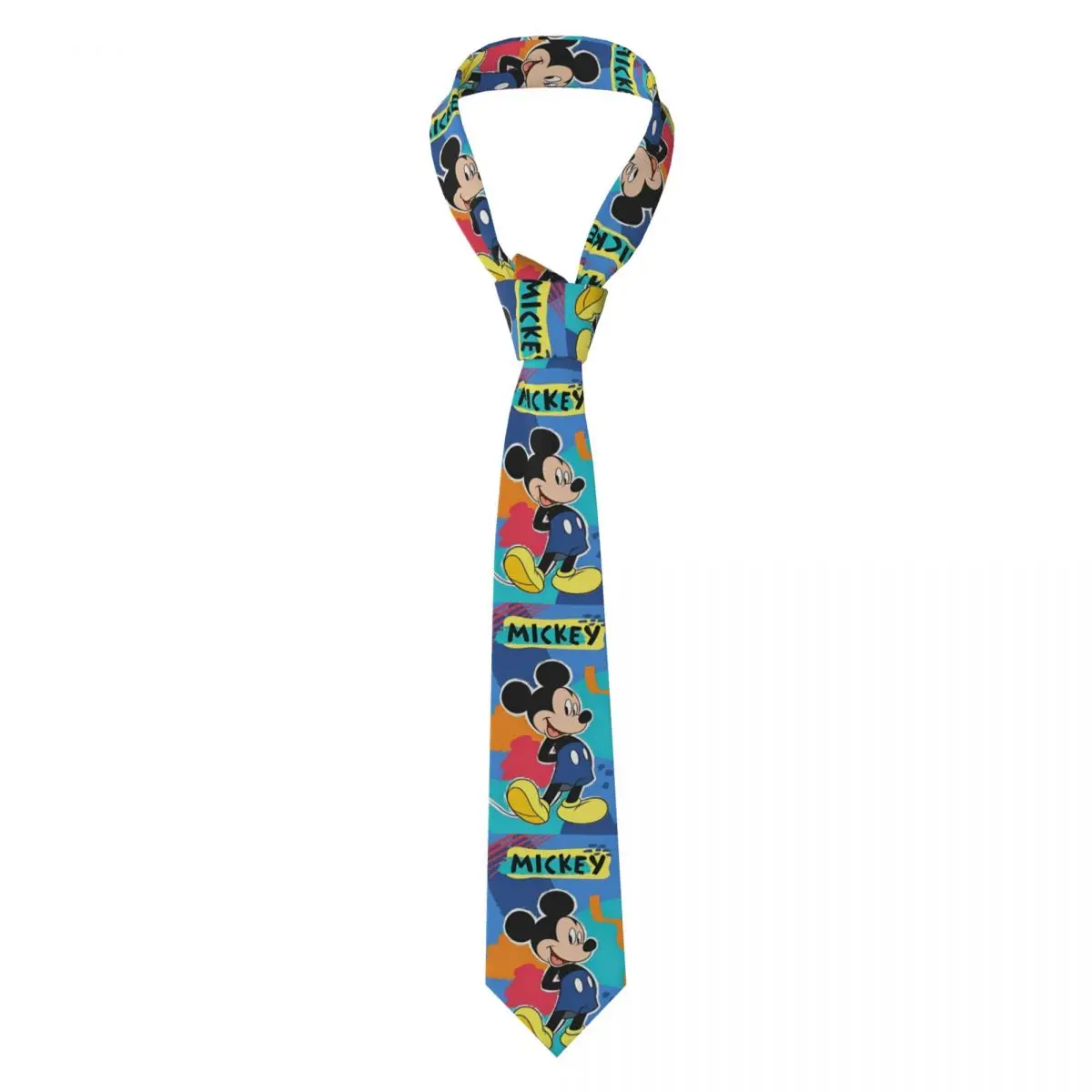 Gravata mickey mouse masculina casual 8 cm clássico gravatas bonito dos desenhos animados para ternos masculinos acessórios gravatas casamento negócios