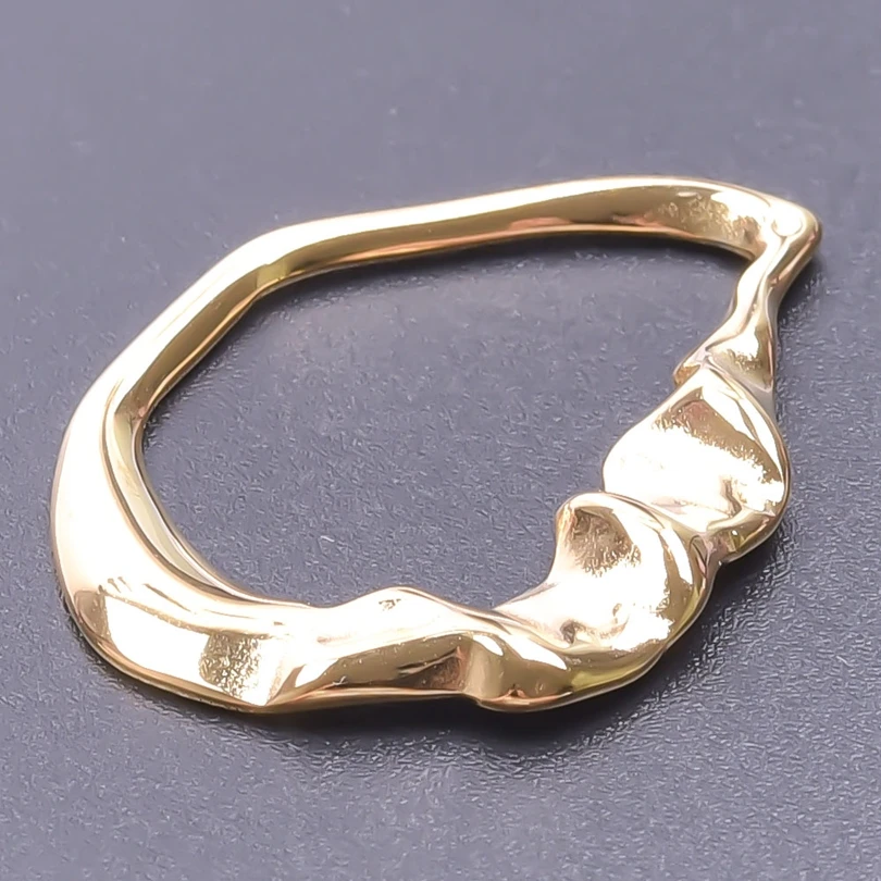 7pcs Brief Fashion Irregular Geometry Gold Plated Pendant No Fading Stainless Steel Pendants Used To Making Diy Necklace Bulk