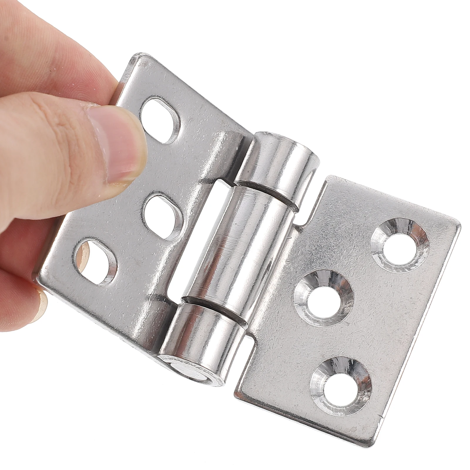 

2 Pcs 18 Inch Door Hinges Silver Barn Adjustable Small Wood Box Replacement Gate Furniture Hook Band Smooth Opening Closing Mute
