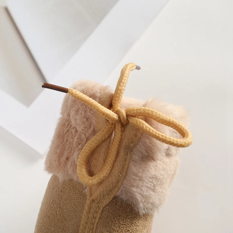 أحذية مانعة للانزلاق بنعل لين للأطفال ، أحذية ثلج دافئة للأطفال الصغار ، طفل حديث الولادة ، حذاء مشي أول للرضع ، الخريف والشتاء