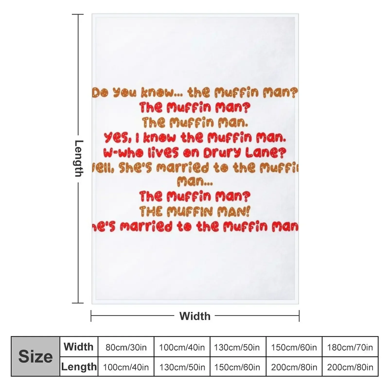 New Do You Know The Muffin Man? Throw Blanket Luxury Moving For Decorative Sofa Decorative Beds Hairy Plush Blankets