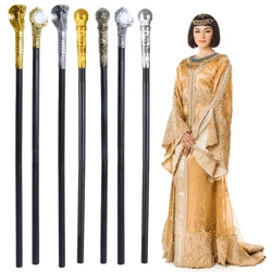 652F Egyptian Cobras Staff Snake Staff Walking Stick Cane Pimp Cane Egyptian Style Staff Scepter Pretend Play Costume Props