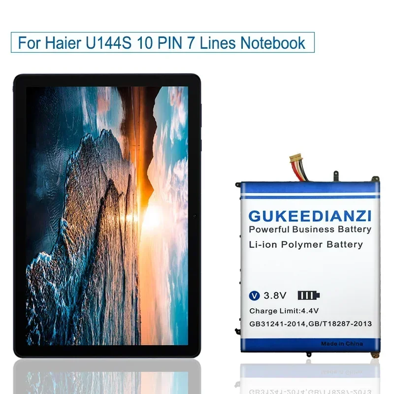 بطارية كمبيوتر محمول ذات سعة عالية 6000 مللي أمبير في الساعة UTL-3078180-2S لأجهزة الكمبيوتر المحمول Haier U144S 10 PIN 7 خطوط