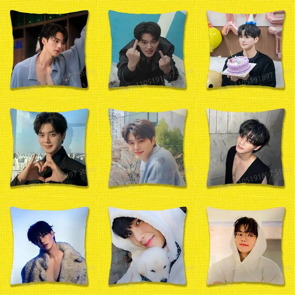 

S-Song Kang Actor Throw Pillow Case For 55x55cm 30x30cm 50x50cm 45x45cm 40x40cm Square Chair Pillowcase Case