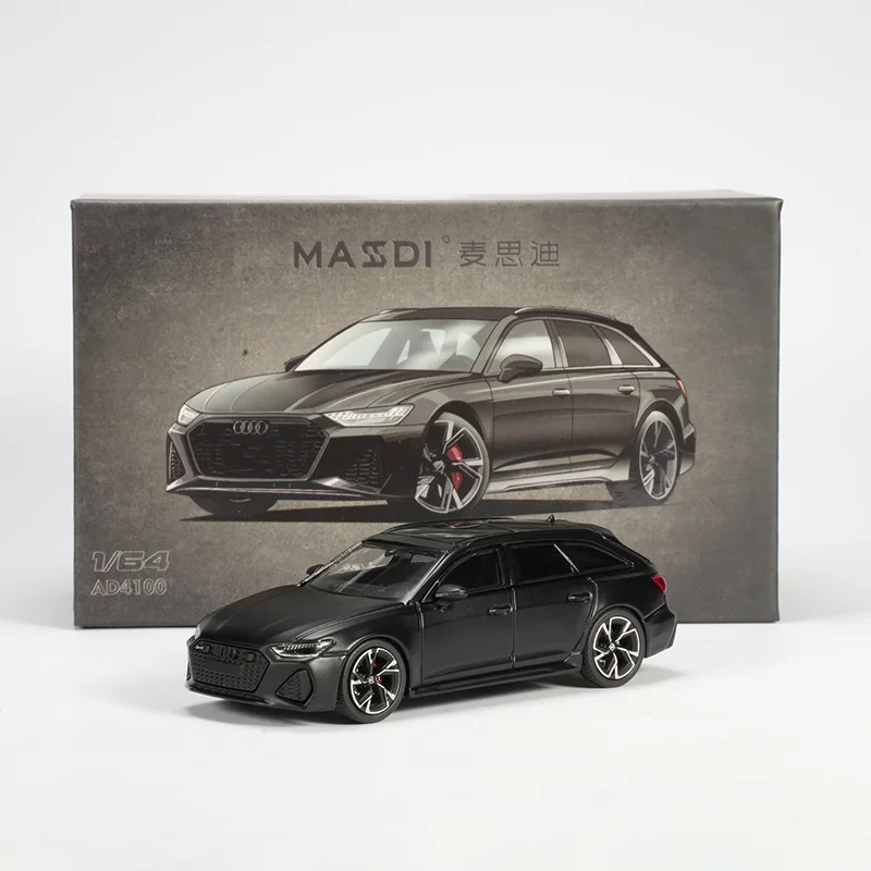 MASSDI moulé sous pression 1:64 échelle Audi RS 6 Avant alliage modèle de voiture fini Simulation Collection décoration cadeau affichage statique