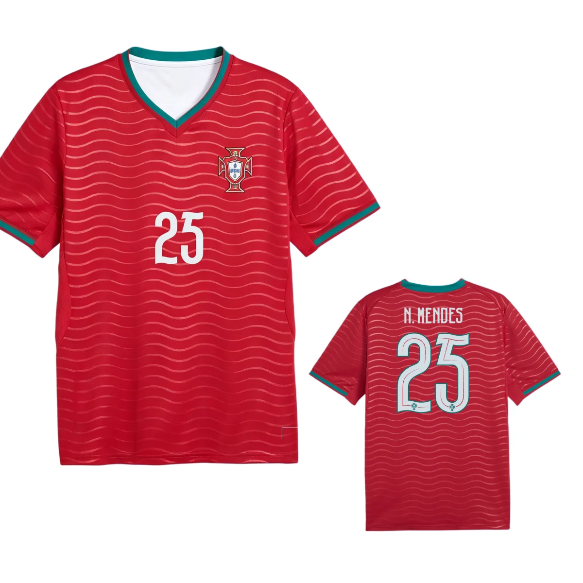 2026 Sommer Portugal Fußballtrikot T-Shirt für Männer und Frauen Sportliche Bequeme und Atmungsaktive Kleidung Unisex Y2K Oberteile – Detail 4