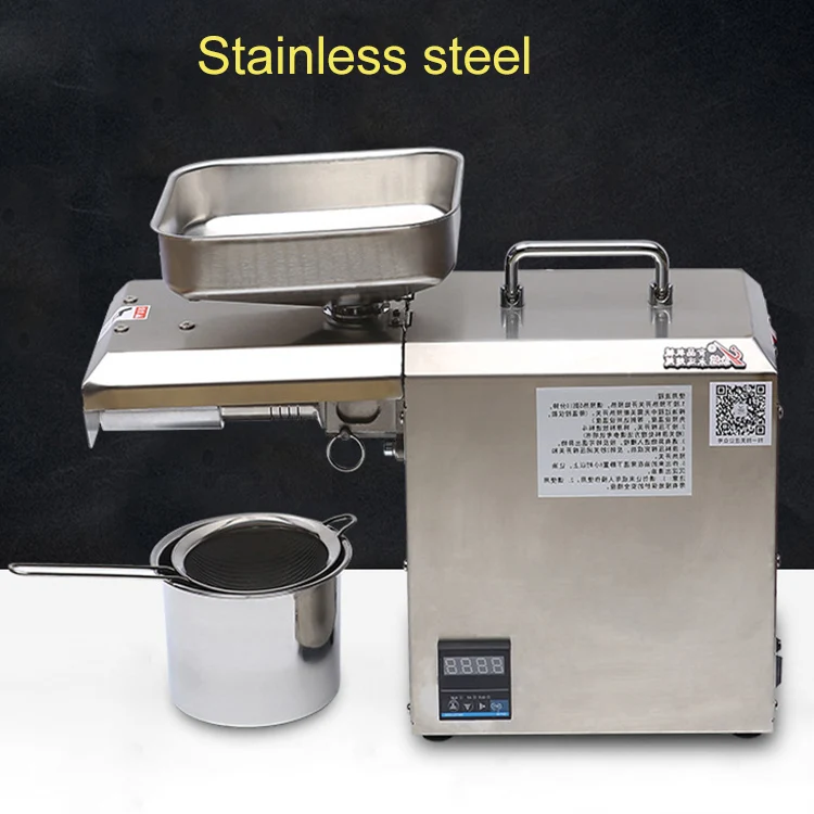 Hot Sale Household Stainless Steel Olive Oil Press Sesame Peanut Extractor Oil Press Machine
