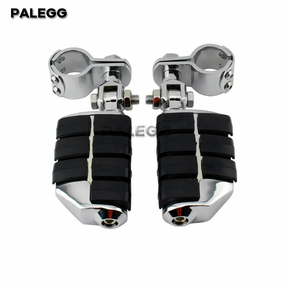 Motorcycle Accessory Highway Clamp Foot Pegs Footrest Pedal Footpegs Mount For Harley Electra Road King Street Glide 1-1/4\