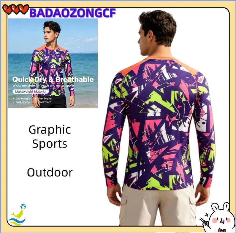 Camping Outdoor Clothing - Mens Fishing Shirt Long Sleeve T-Shirt