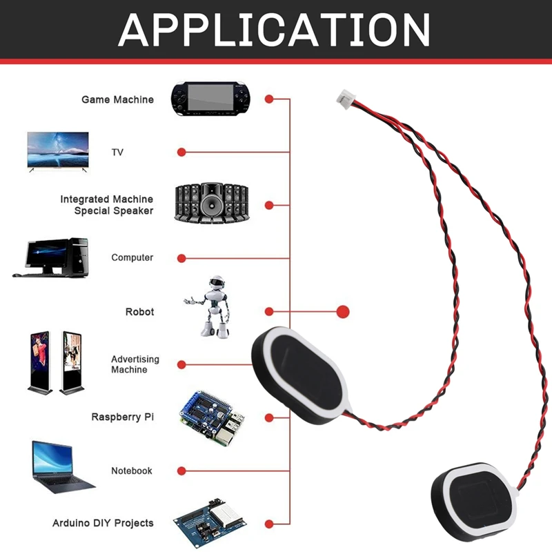 4PIN PH1.25 Connector Speaker 2030 Chamber Speaker 8Ω 2W Speaker Treble Quality Mini Portable Utility Speaker