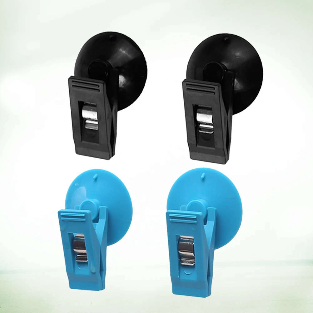 

2 Pair Car Suction Cup Clip Fastener Clips Sucker Parking Permit Holder Automotive