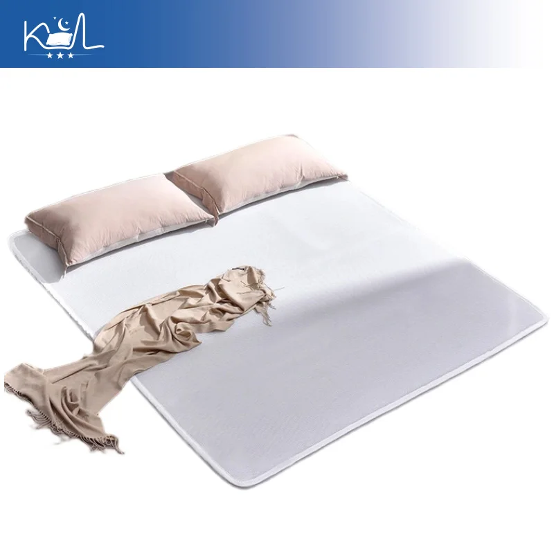 Portable Breathable 3D Air Fiber Honeycomb Mattress Topper, Machine Washable & Moisture-Proof Thin Cooling Pad, Anti-Mildew