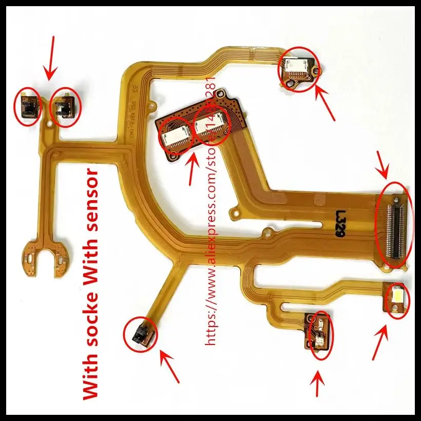 

NEW Lens Back Main Flex Cable For CANON Powershot G10 G11 G12 Digital Camera Repair Part With sensor