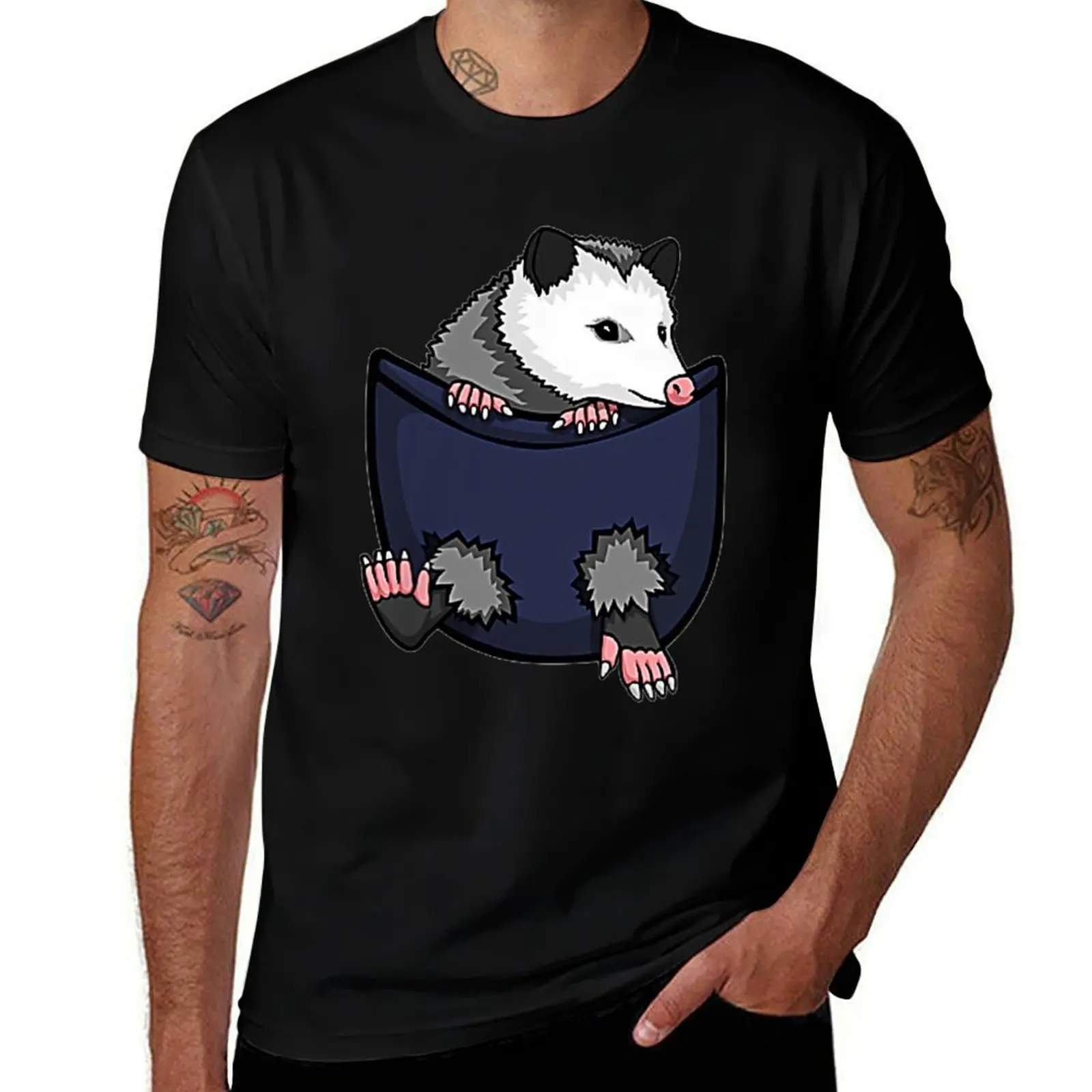 

Cute Opossum Pocket lovers Cute Possum Gift Possum Rehad T-Shirt t shirt custom print printed t shirts for man