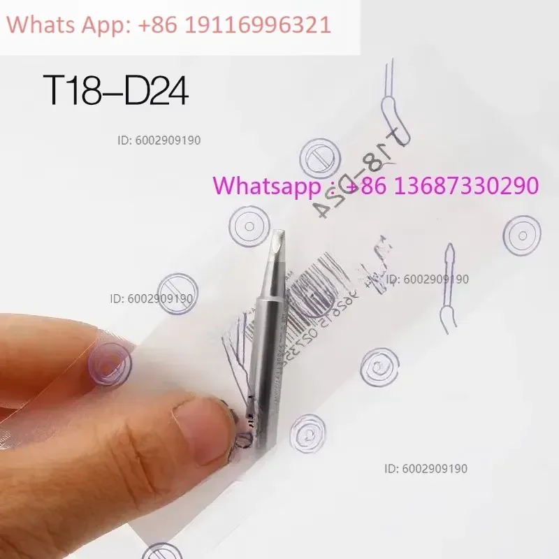 FX-888 (888D) with soldering tips T18-D24 (2.4D) and soldering iron tips