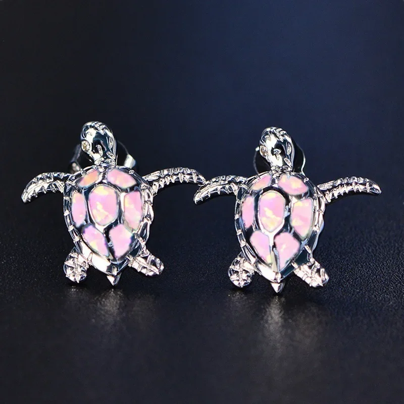 Fashion Cute Sea Turtle Earrings Creative Colorfor Lovely Stud Earring For Women Girl Trendy Jewelry Pendientes Custom Jewelry