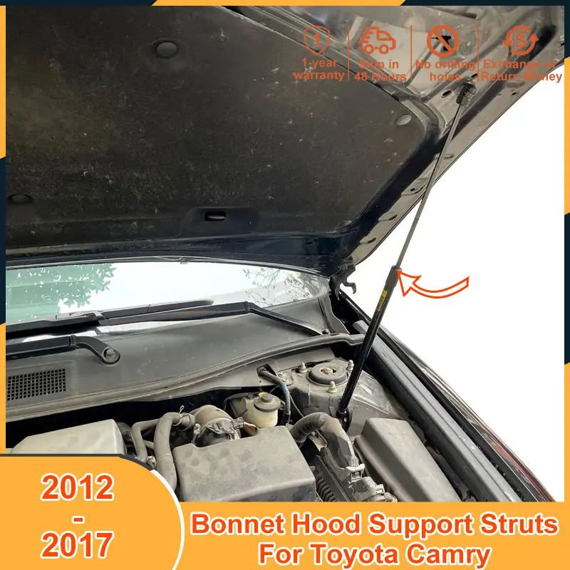 2012-2017 Bonnet Hood Support For Toyota Camry 2012 2013 2014 2015 2016 2017 Accessories Lift Strut Bar Shock Absorber Damper