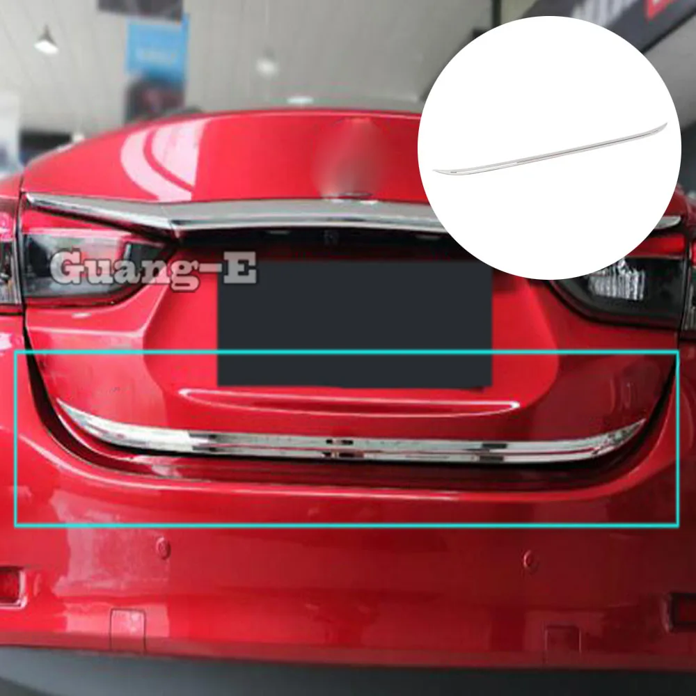 

Для Mazda6 Mazda 6 Atenza 2014 2015 2016 2017 2018 2019 Автомобильная палка Кузов из нержавеющей стали Задняя дверь Рамка двери Накладка багажника