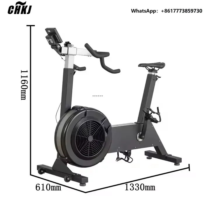 

CHKJ 2025 Hot Sell Professional Cardio Gym Fitness Commercial Spinning Bike Wind Resistance Training Exercise Bike