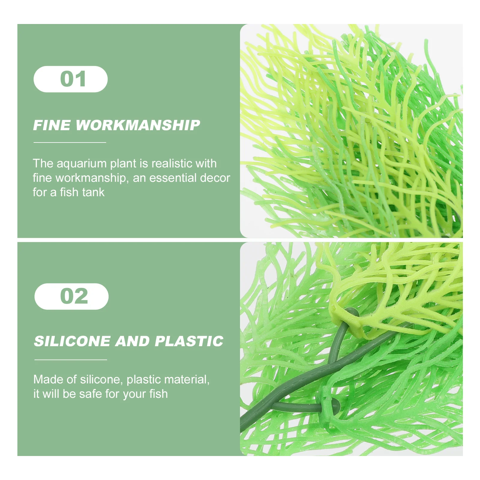 

Artificial Hornwort Plant Aquarium Hornwort Decoration Natural Fish Tank Plant Adornment Lifelike Aquarium Decor