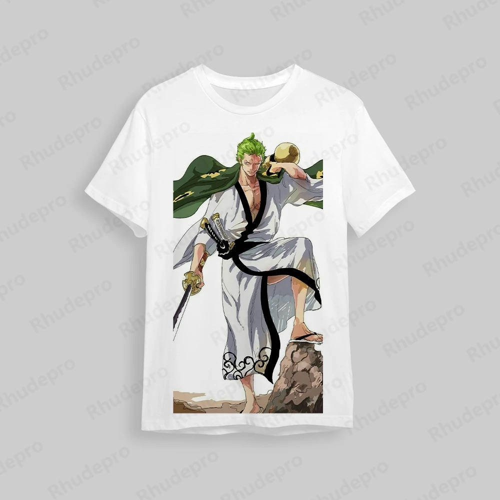 Mulheres One Piece Roronoa Zoro T-shirt de impressão 3D, Top de rua grande infantil, Cosplay, Anime Japão, Novo, 2024