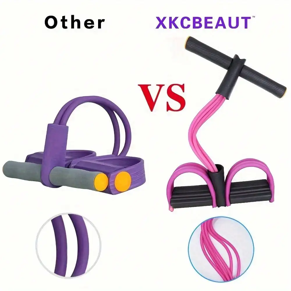 6Six-Tube эластичная веревка для йоги с педалью для растяжки, похудения и тренировок мышц, фитнес-оборудование для живота, талии, рук