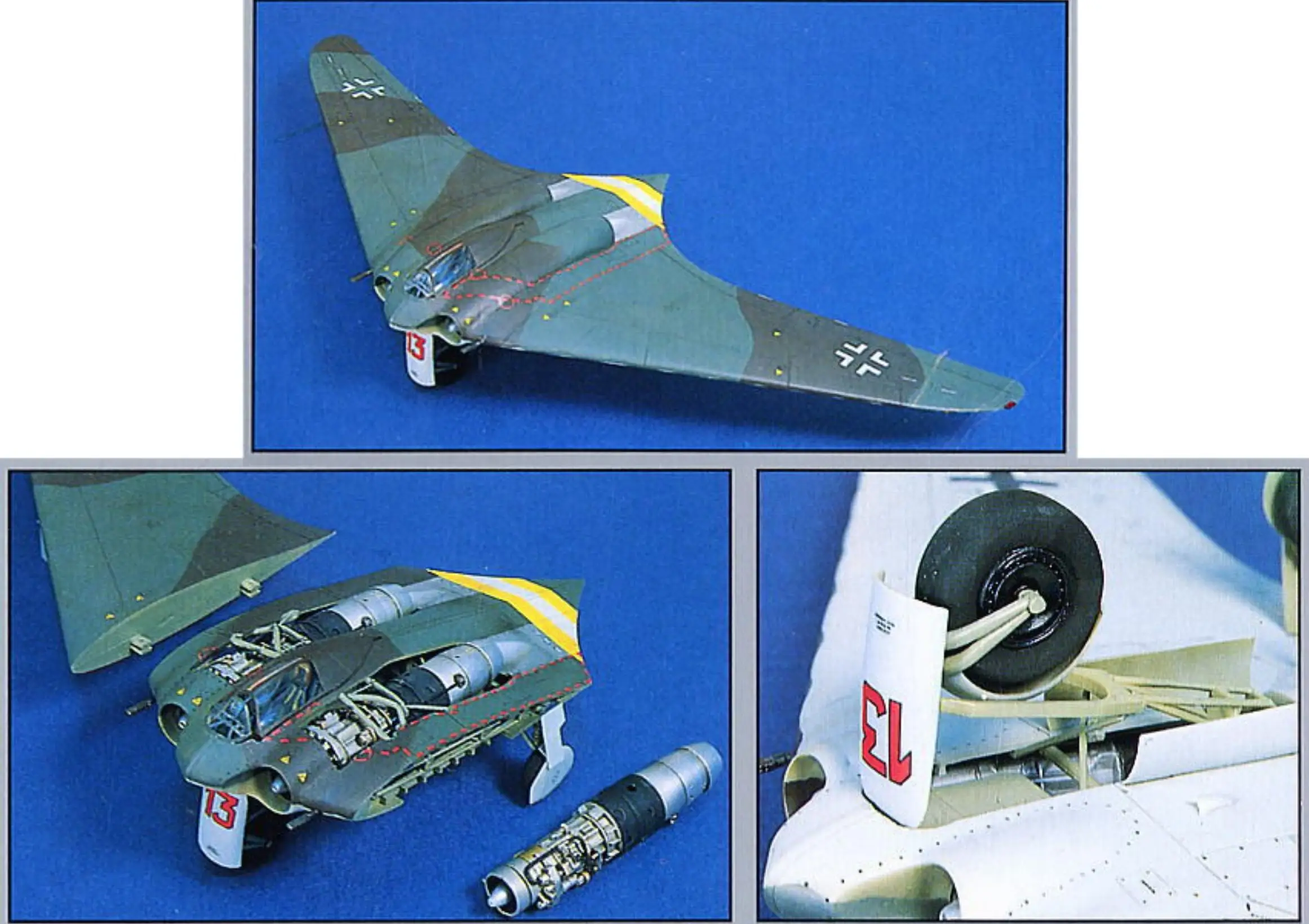 DRAGON 5505 1/48 German Air Force Horten Ho 229A-1 Flying Wing Model Kit