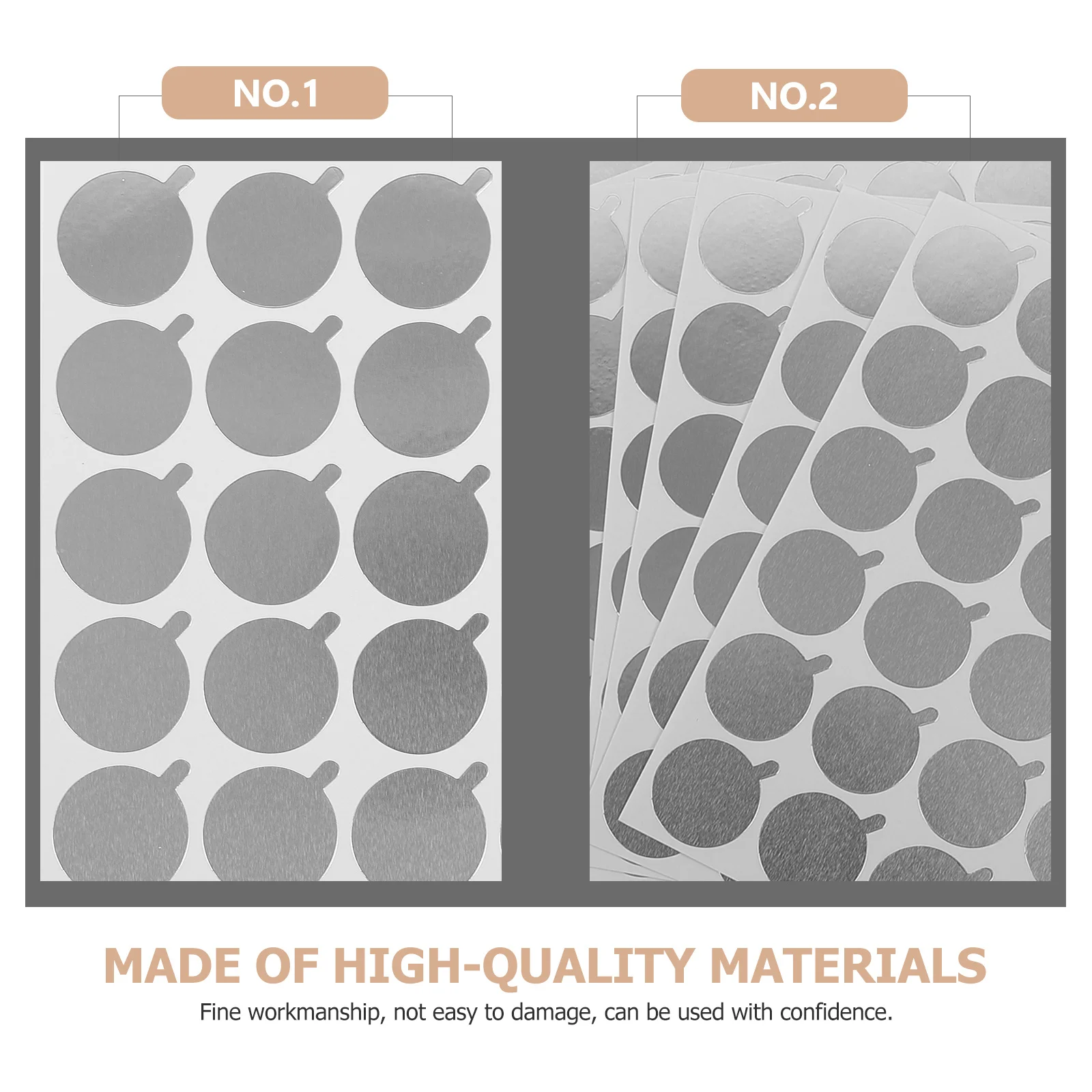 

900Pcs Eyelash Extension Pads Silver for Grafting Lash Glue Pallet Eyelash Transplant Beauty Tool Disposable Lash Pad